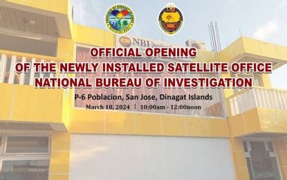 national bureau of investigation - santiago sattelite office|NBI sets up satellite office in Dinagat Islands .